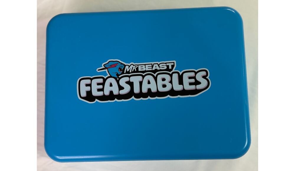 MrBeast Feastables World's Coolest Collectible Lunch Box Blue GUC
